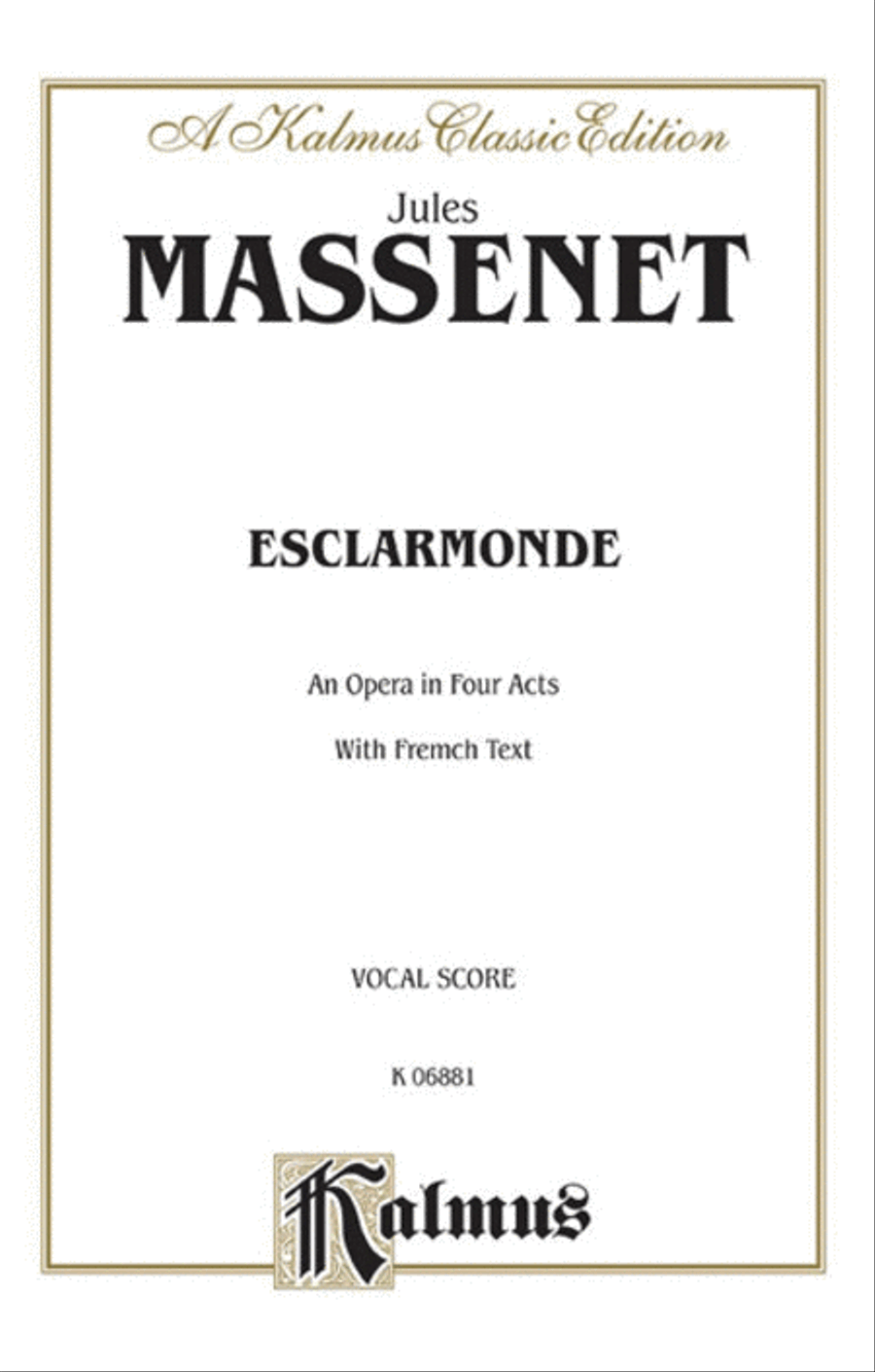 Esclarmonde Voice scores gallery preview page 1