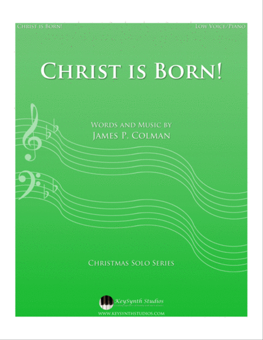 Christ is Born! Low Voice scores gallery preview page 1