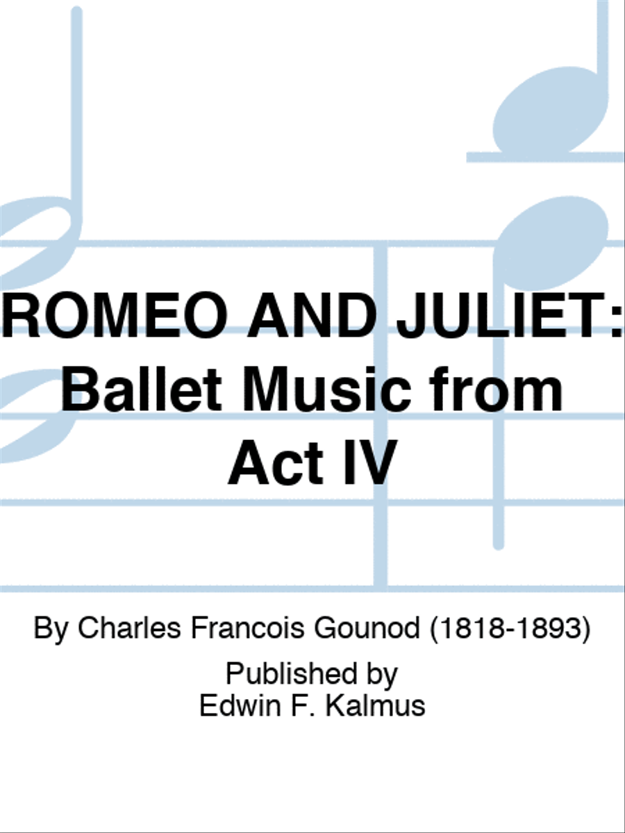 ROMEO AND JULIET: Ballet Music from Act IV Set of Parts scores gallery preview page 1