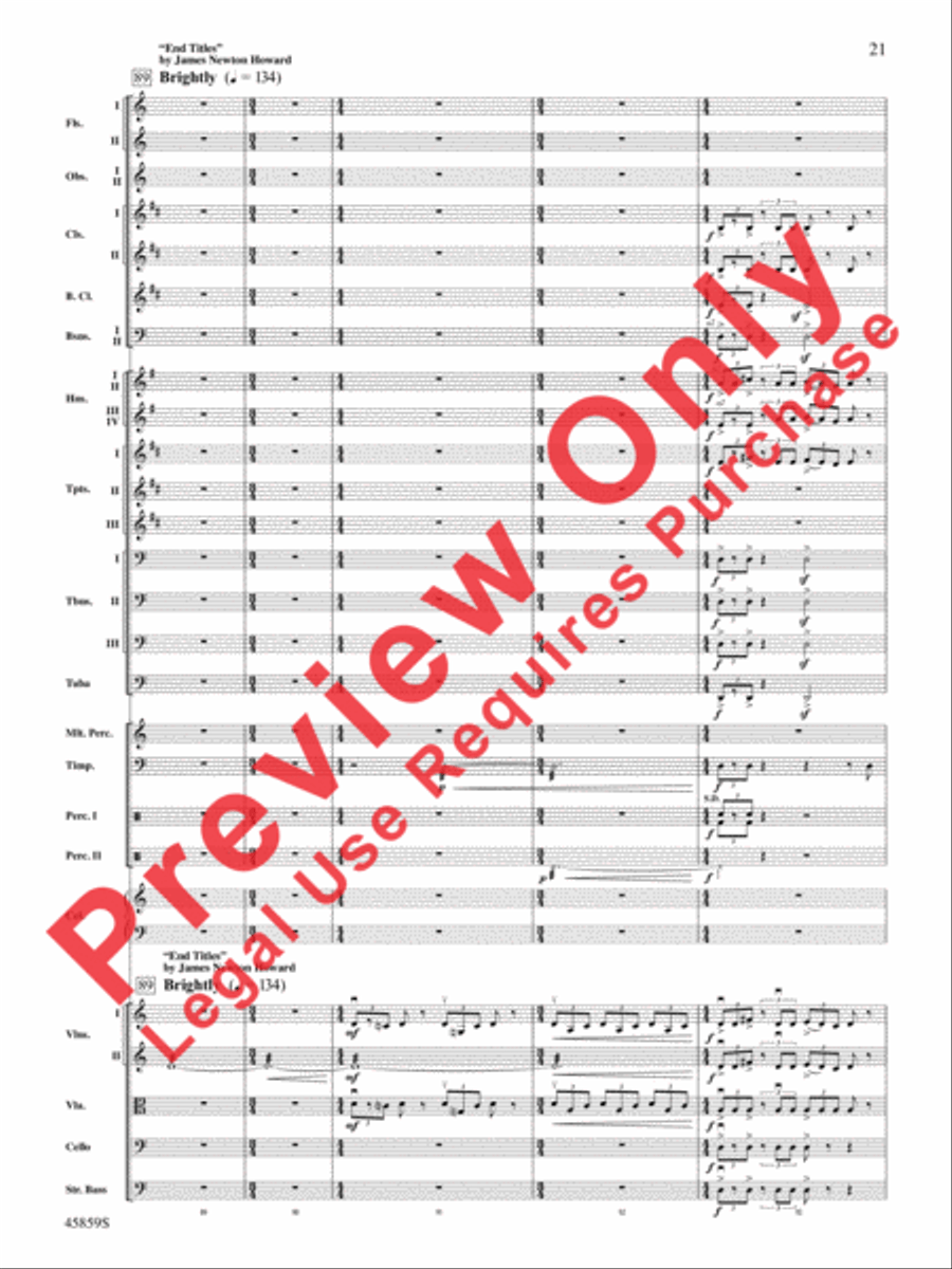 Fantastic Beasts and Where to Find Them Full Orchestra scores gallery preview page 21