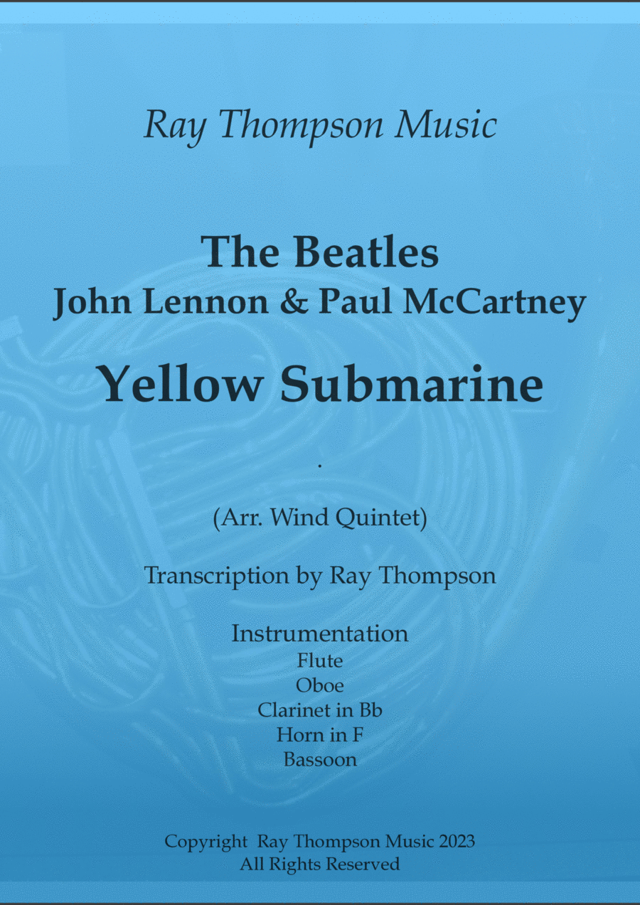 Yellow Submarine Woodwind Quintet scores gallery preview page 1