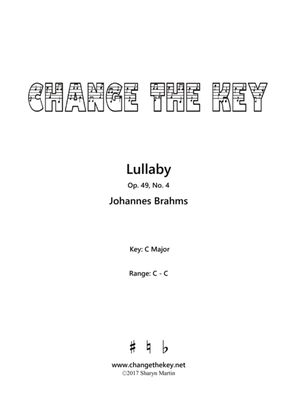 Book cover for Lullaby - C Major