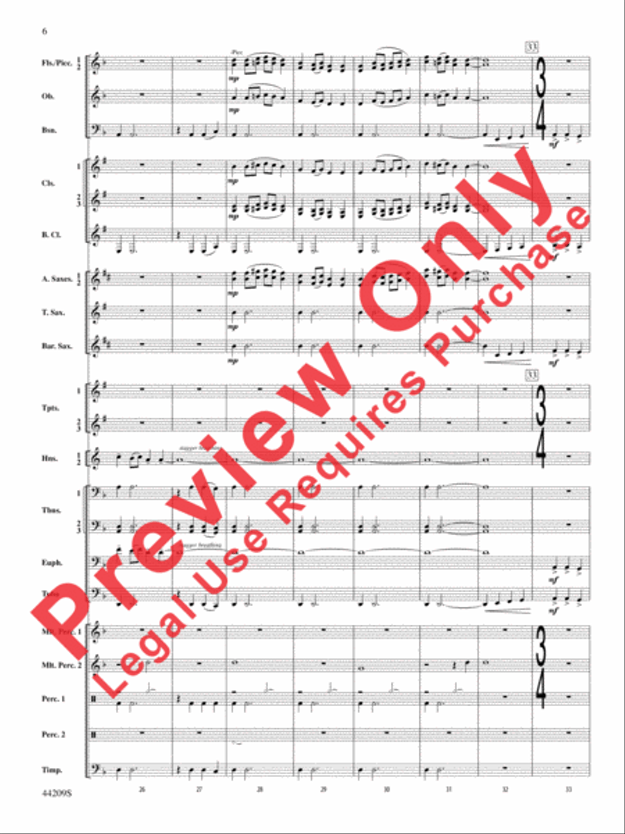 Gaudete Gaudete Concert Band scores gallery preview page 7