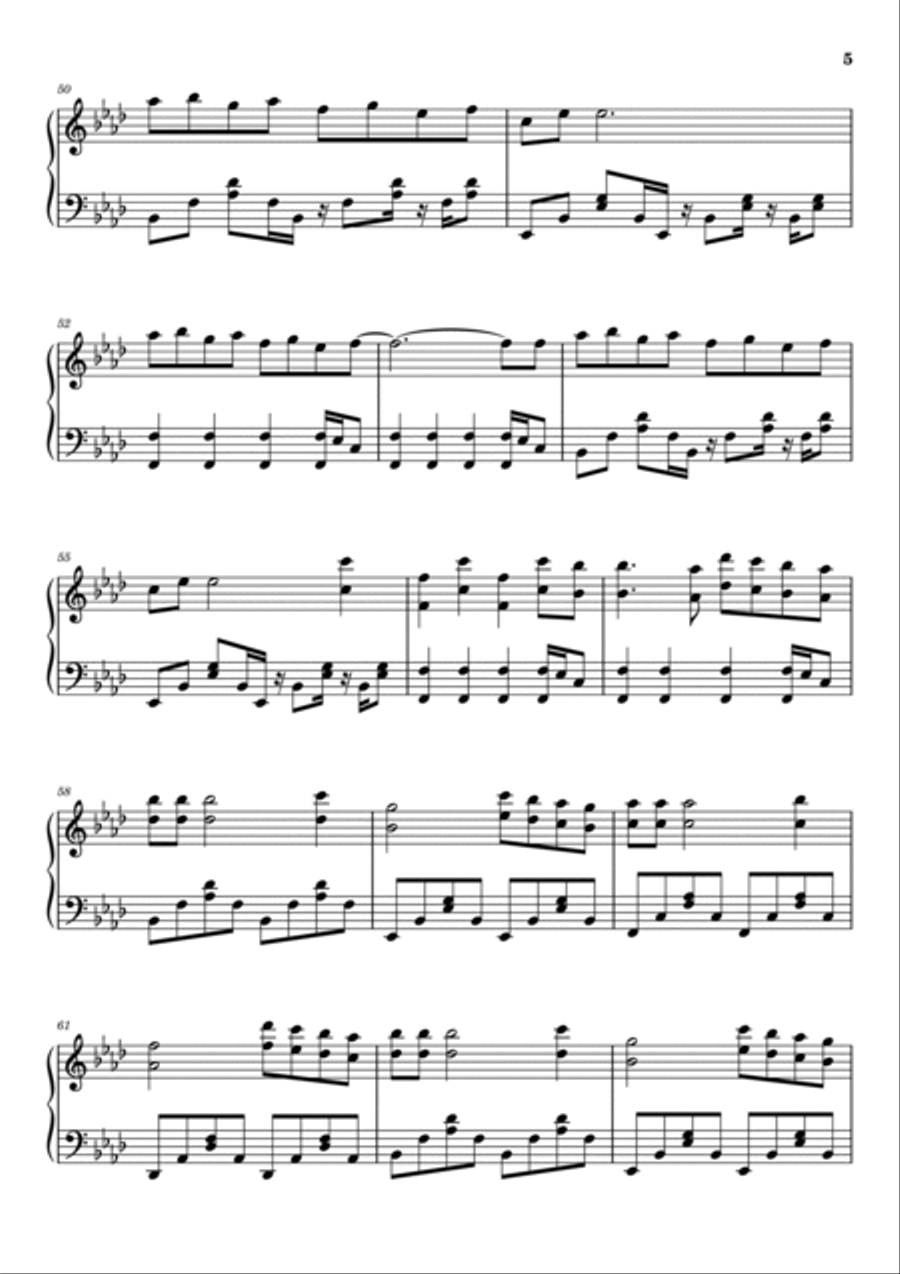 Lost On You Lost On You Piano Solo scores gallery preview page 5