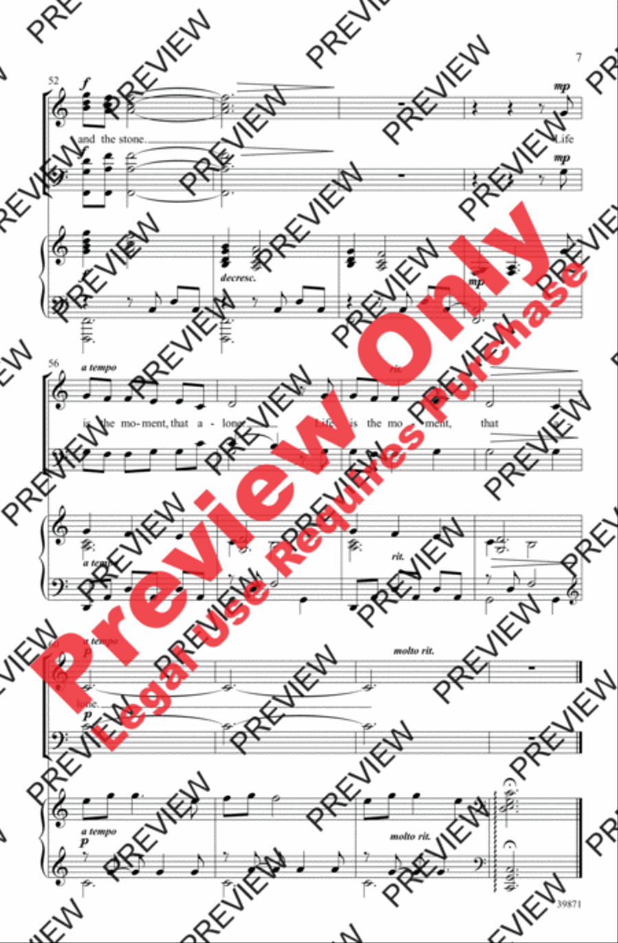 What Is Life? 4-Part scores gallery preview page 7