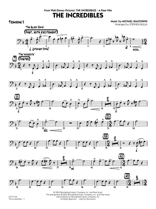 The Incredibles (arr. Stephen Bulla) - Trombone 3