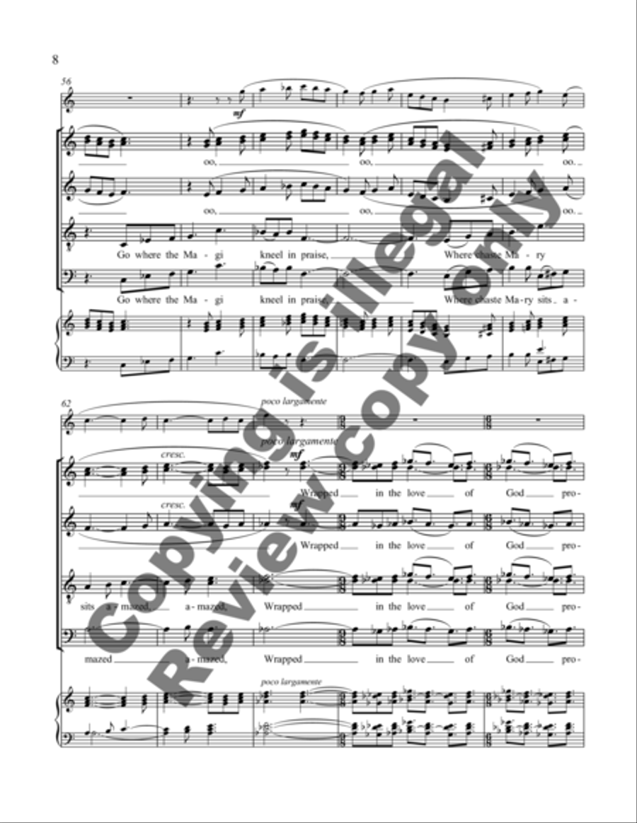 The Piping Carol 4-Part scores gallery preview page 11