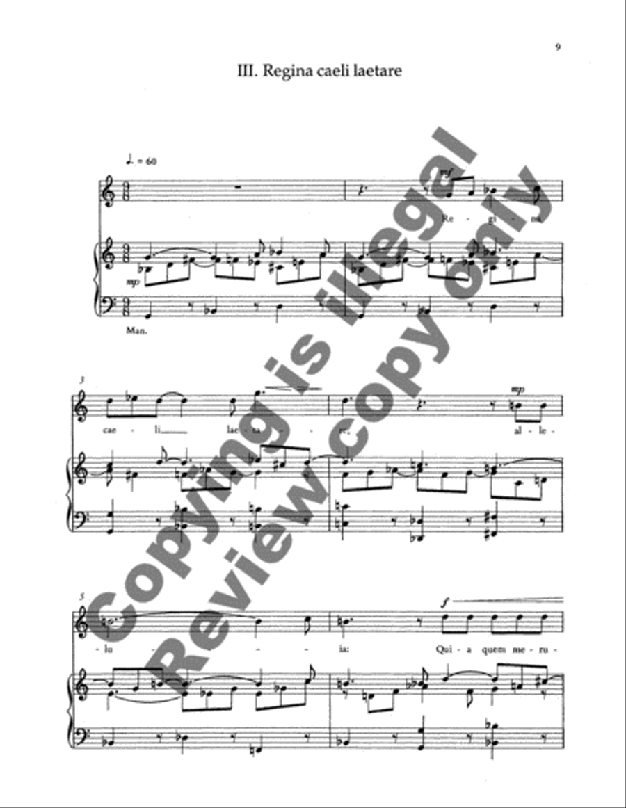 Four Marian Antiphons High Voice scores gallery preview page 11
