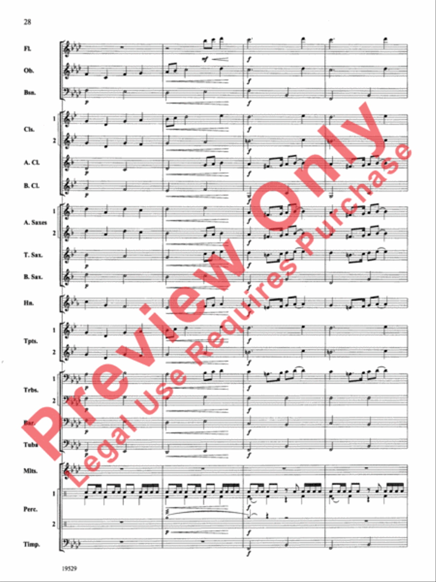 The Road Unknown Concert Band scores gallery preview page 29