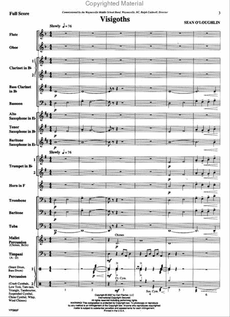 Visigoths Concert Band scores gallery preview page 2
