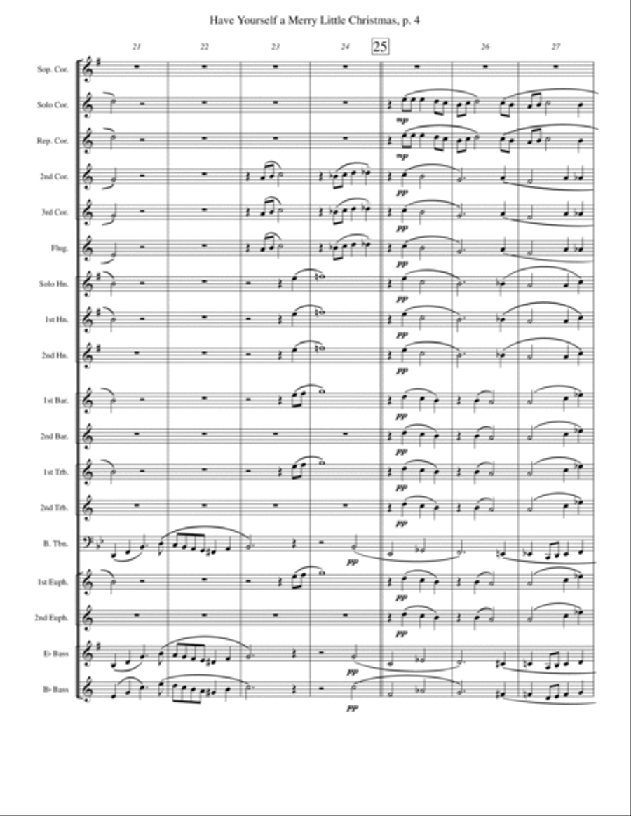 Have Yourself A Merry Little Christmas from MEET ME IN ST. LOUIS Brass Band scores gallery preview page 4