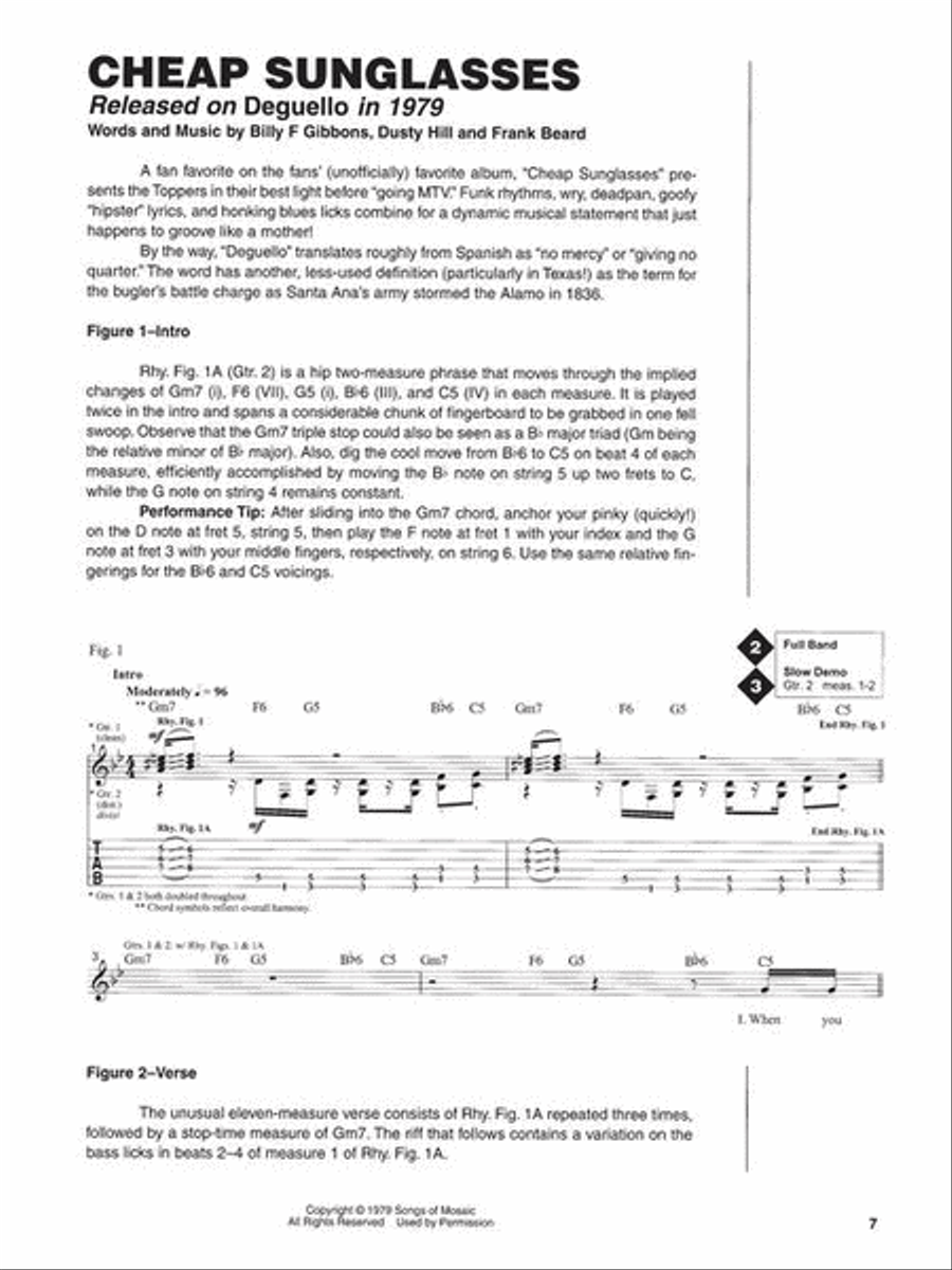 The Best of ZZ Top Electric Guitar scores gallery preview page 4