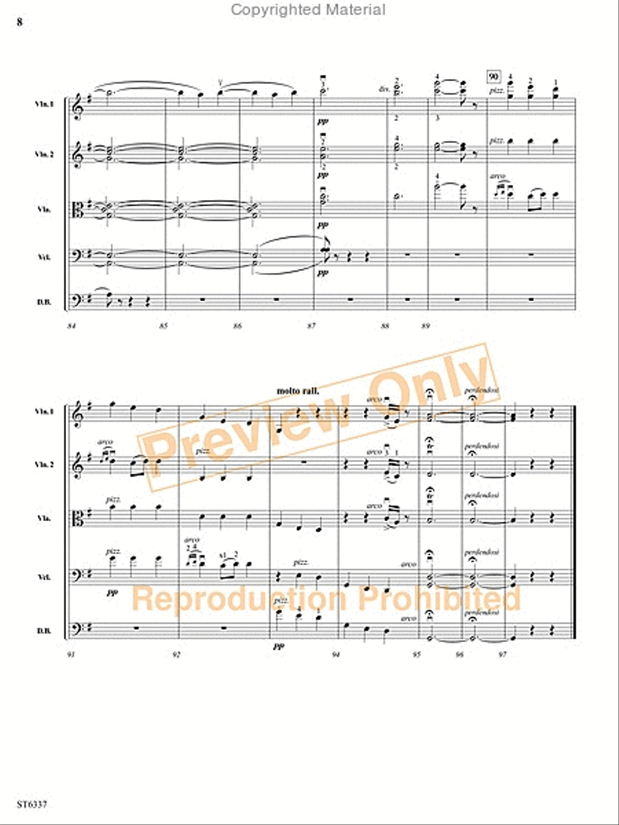 Menuet and Rigaudon String Orchestra scores gallery preview page 25