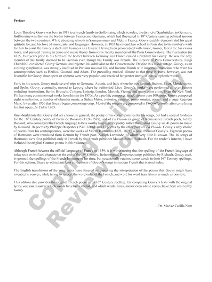 Songs of Gouvy, Volume 2: 18 Sonnets et chansons de Desportes; 18 Poésies de Moritz Hartmann Voice Solo scores gallery preview page 23