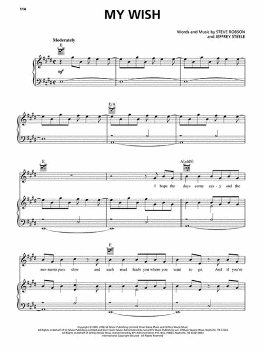 The Wedding Reception Songbook Piano, Vocal, Guitar scores gallery preview page 4