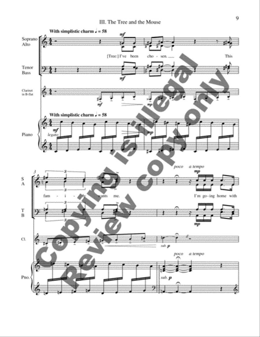 A Mouseful of Trouble 4-Part scores gallery preview page 4