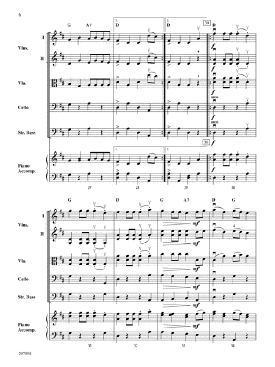 Shamrock Polkas: Score String Orchestra scores gallery preview page 6