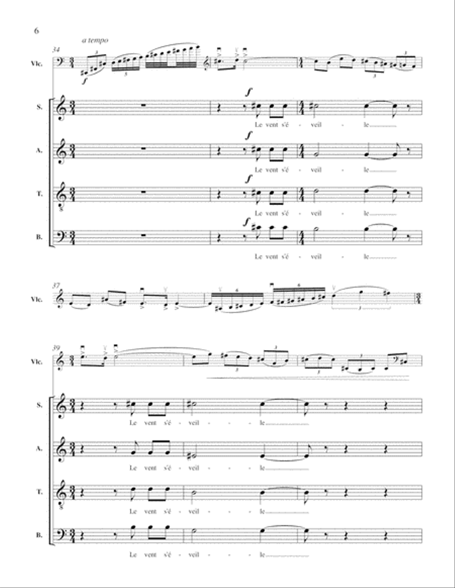 Le rameau de soie Choir scores gallery preview page 6