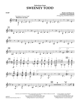 Selections from Sweeney Todd (arr. Stephen Bulla) - Harp