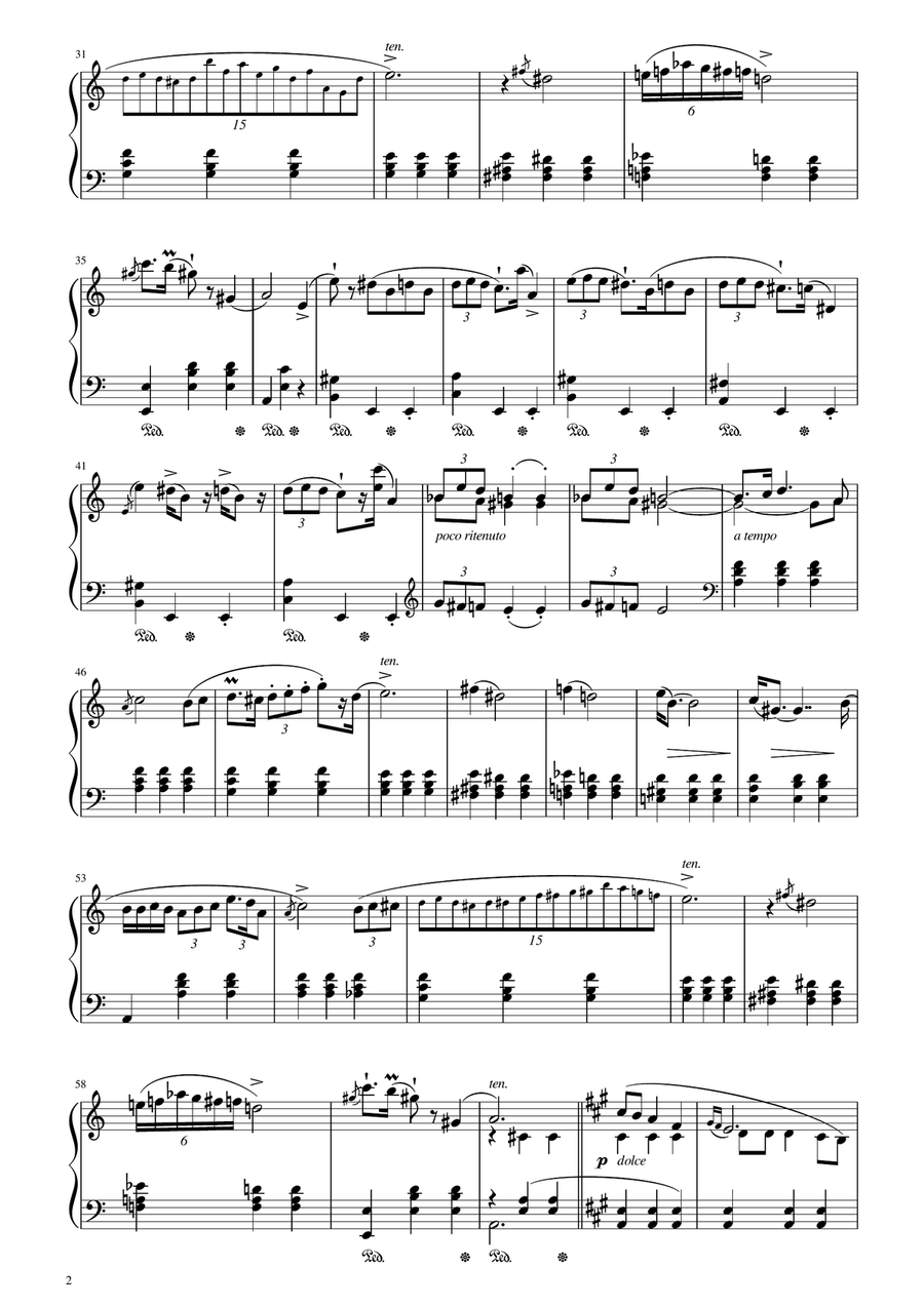 Mazurka Op. 17 No. 4 Piano Solo scores gallery preview page 2