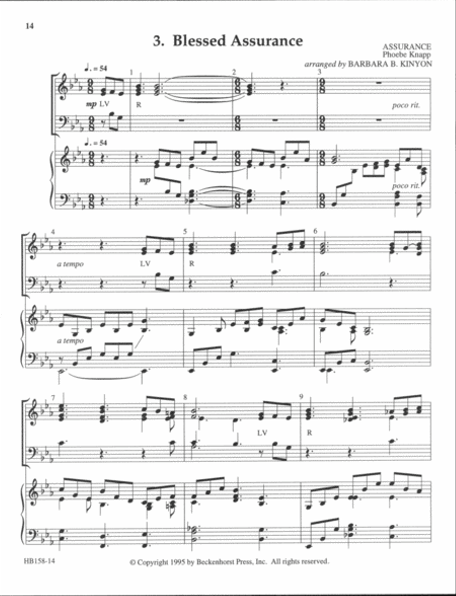 Let's All Ring Hymns with Keyboard - full score Handbell Choir scores gallery preview page 12