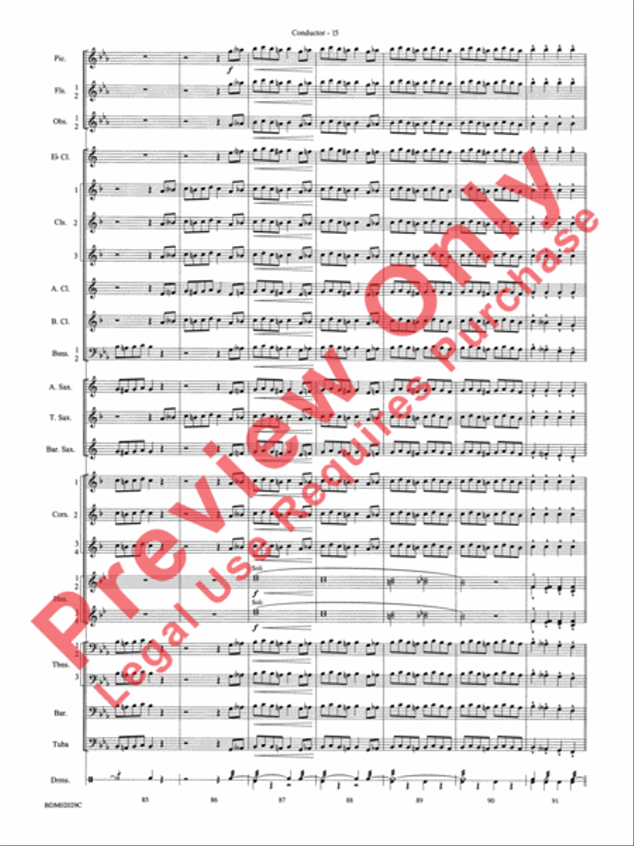 George Washington Bicentennial March Concert Band scores gallery preview page 18