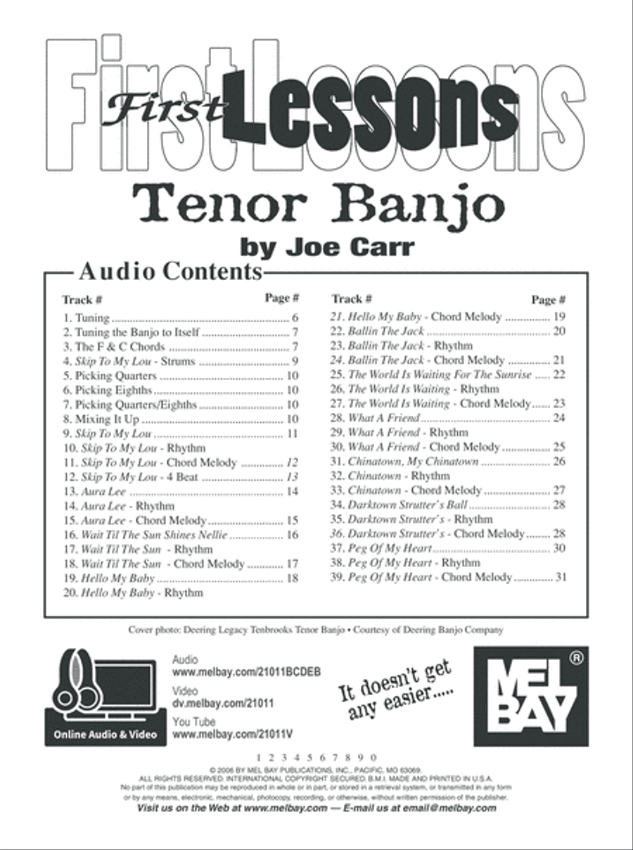 First Lessons Tenor Banjo Banjo scores gallery preview page 2
