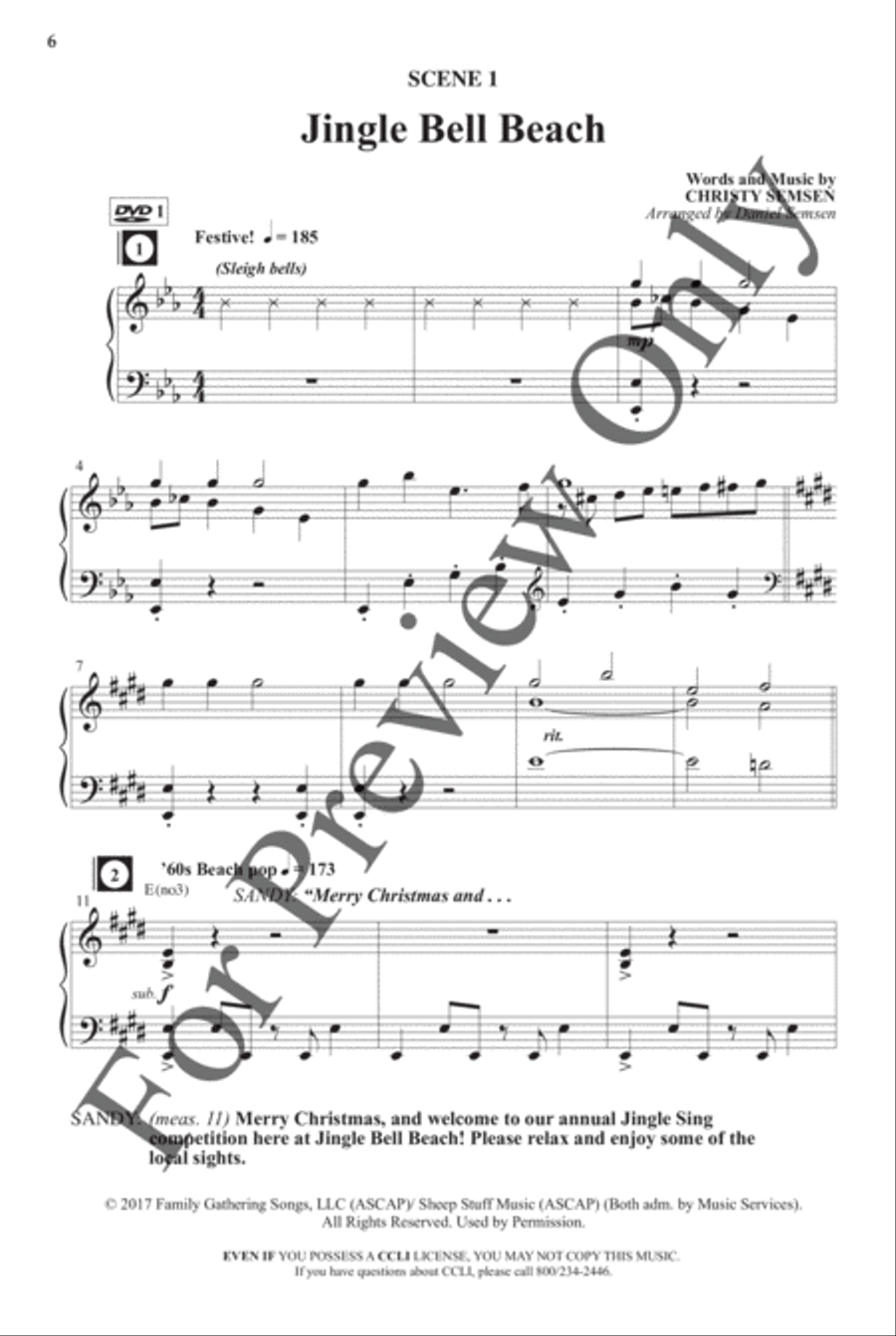 Jingle Bell Beach - Choral Book Choir scores gallery preview page 7