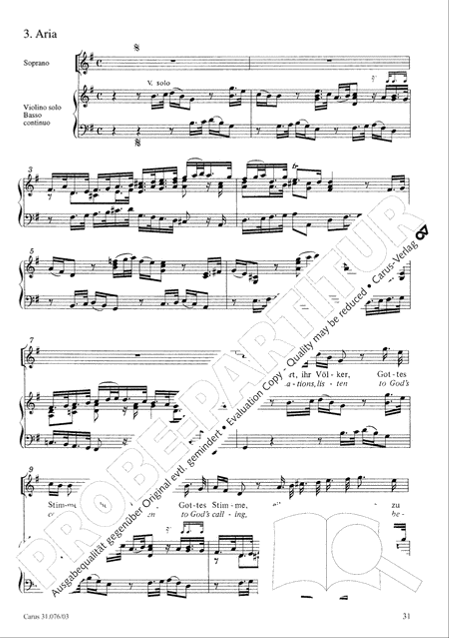 The heavens are telling the Father's glory (Die Himmel erzahlen die Ehre Gottes) 4-Part scores gallery preview page 32