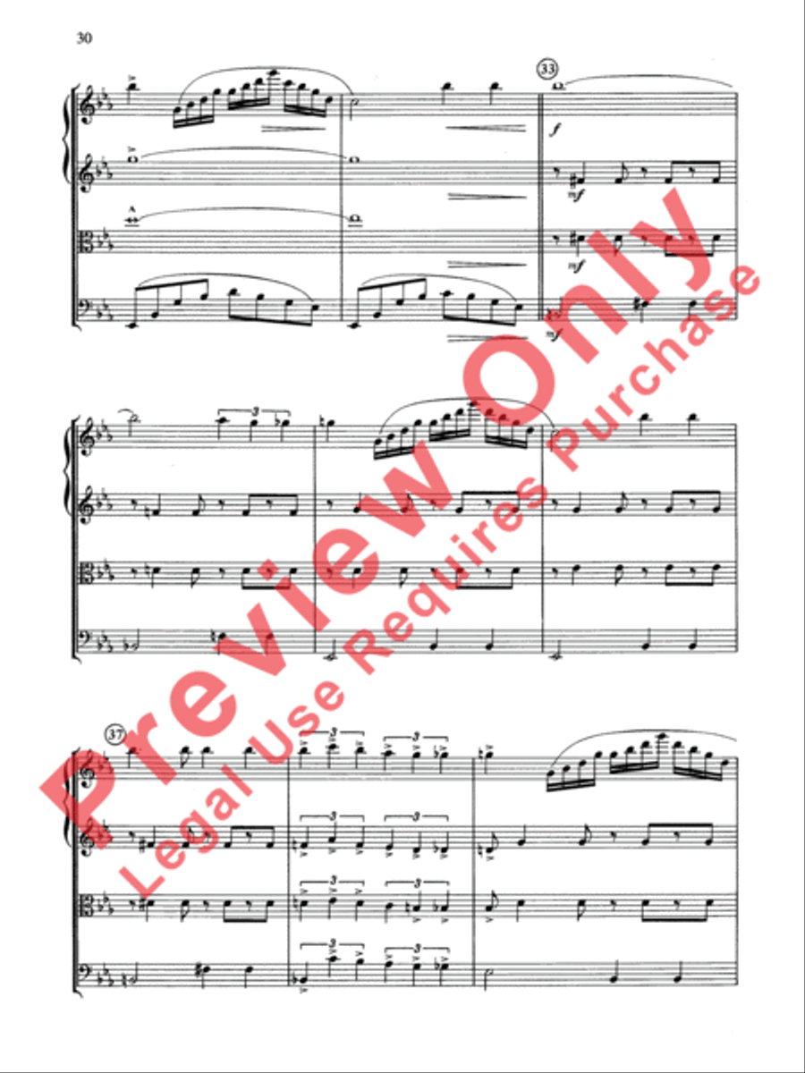 Cole Porter (Classic String Quartets) String Quartet scores gallery preview page 31