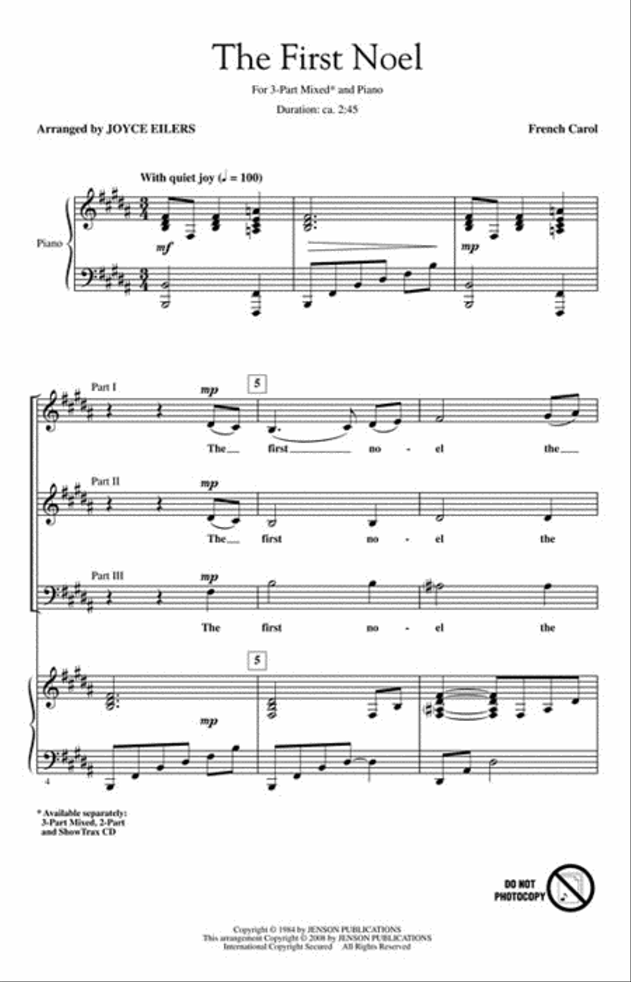 The First Noel Choir scores gallery preview page 2