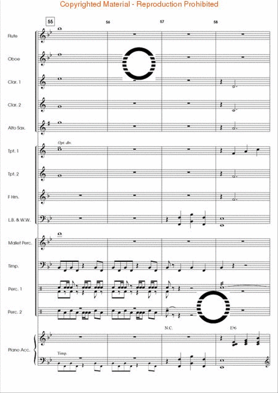 Agon Concert Band scores gallery preview page 16