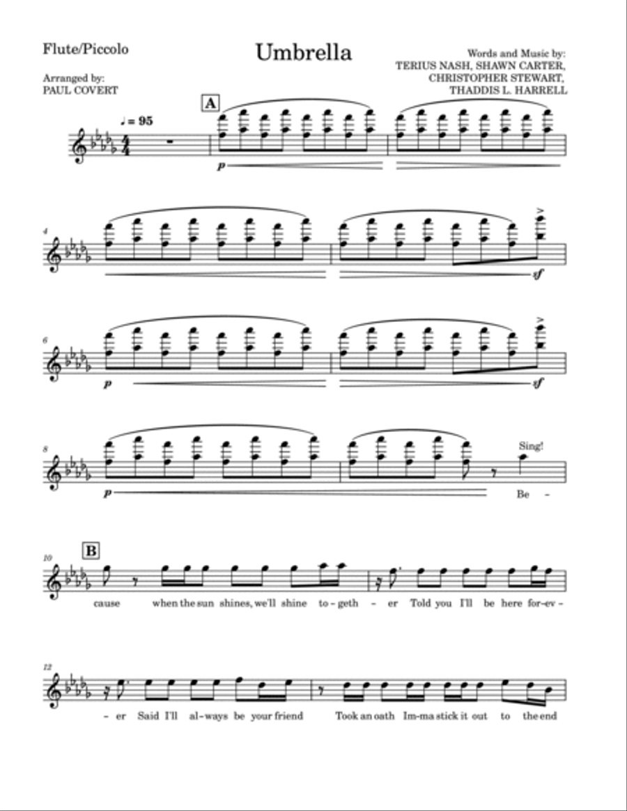 Umbrella Umbrella Marching Band scores gallery preview page 4