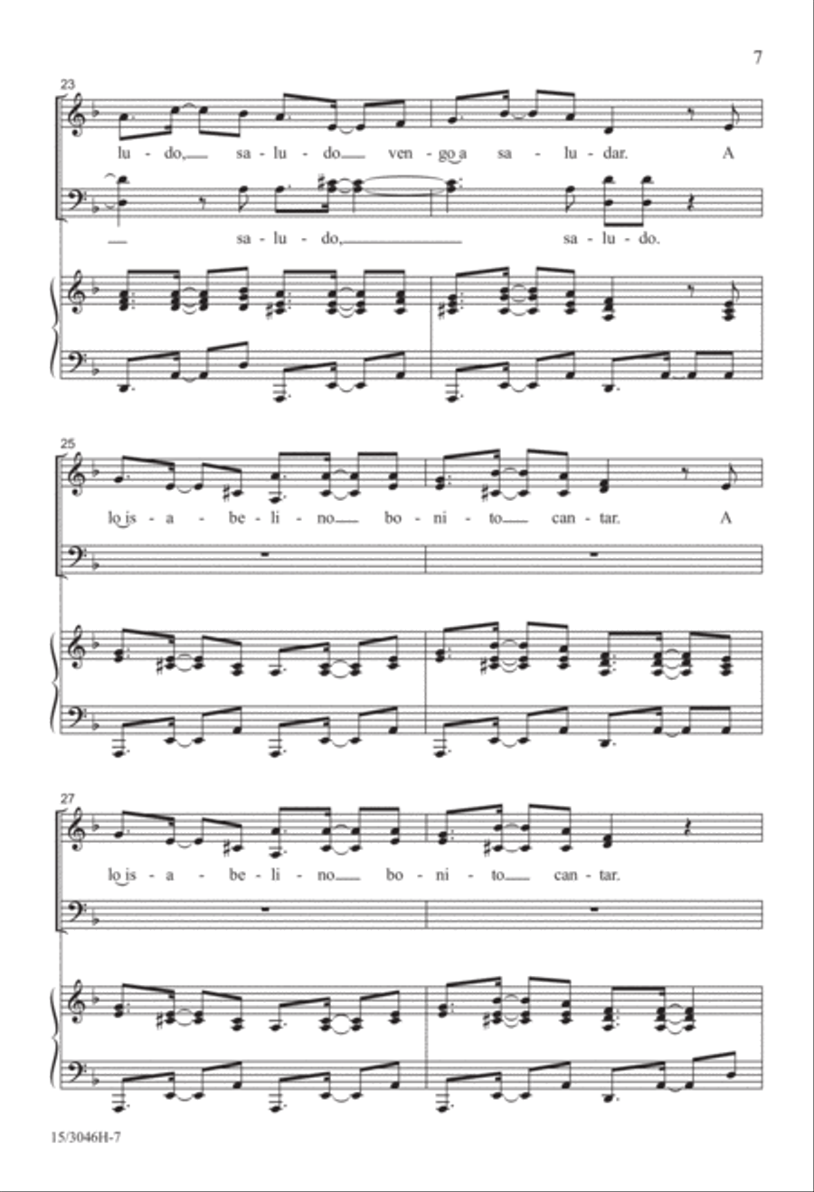 Saludo, Saludo 4-Part scores gallery preview page 7