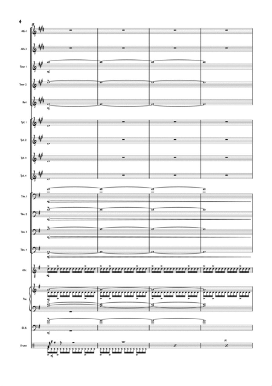 Thee Thee Thee Thee Jazz Ensemble scores gallery preview page 5