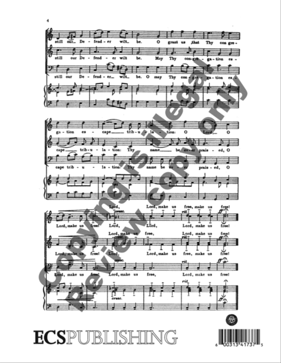 Prayer of Thanksgiving (We Gather Together) 3-Part scores gallery preview page 4