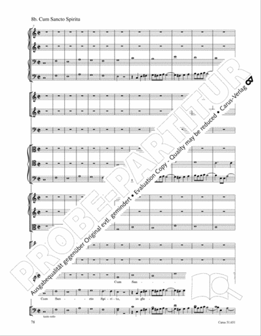 C Minor Mass, K. 427 (Missa in c KV 427) 4-Part scores gallery preview page 94