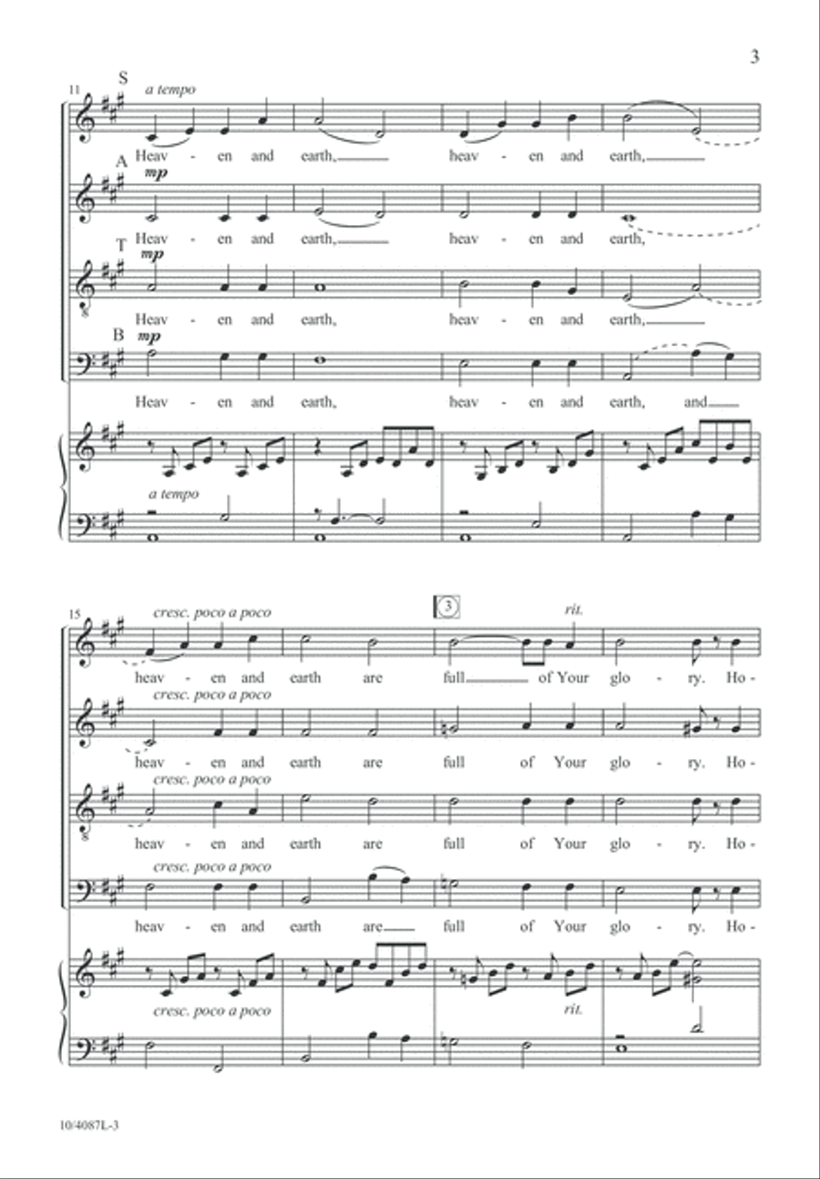 Holy (Sanctus) Divisi scores gallery preview page 4
