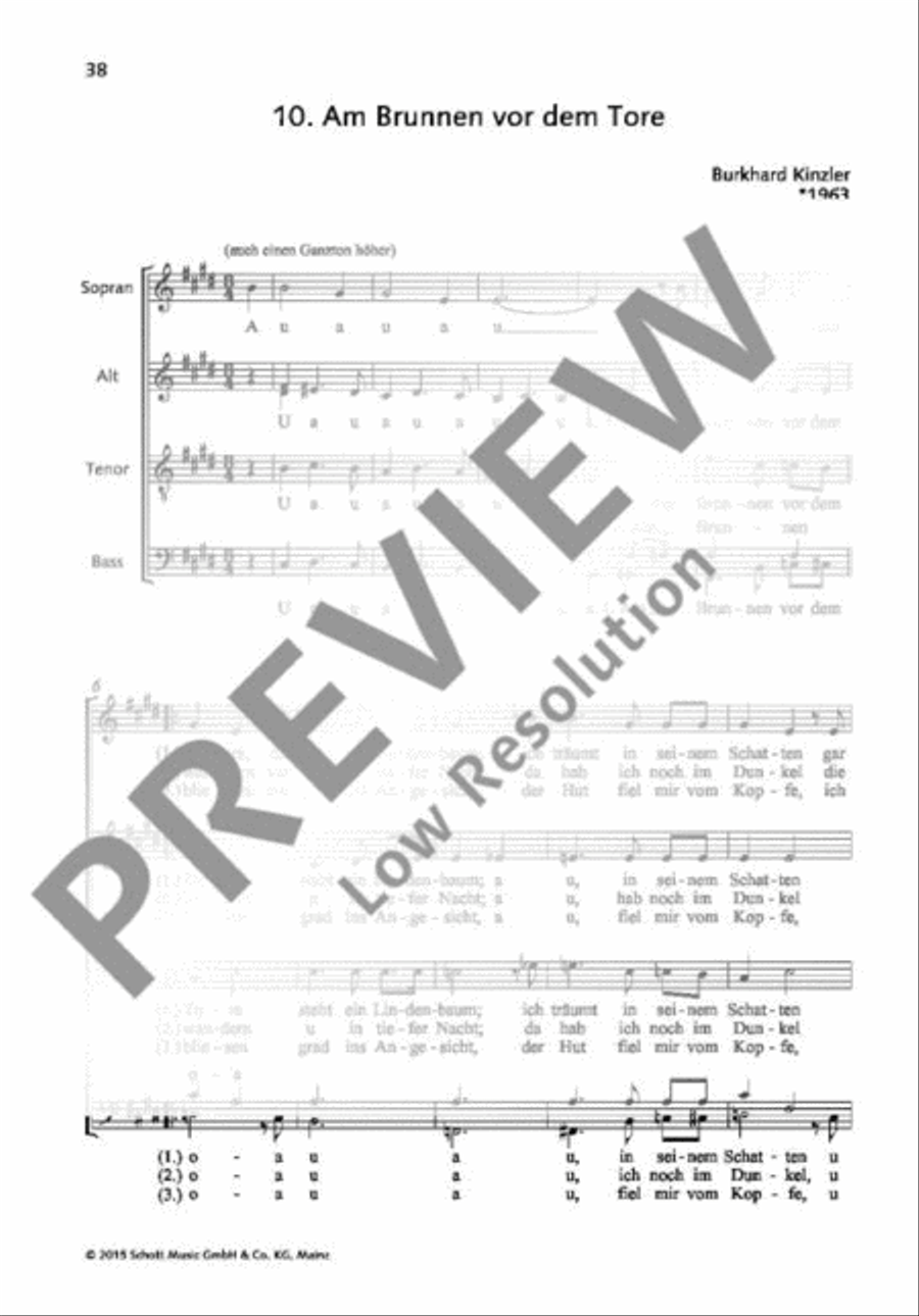 Am Brunnen vor dem Tore 4-Part scores gallery preview page 2
