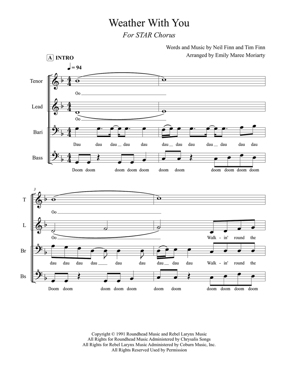 Weather With You SSAA scores gallery preview page 1