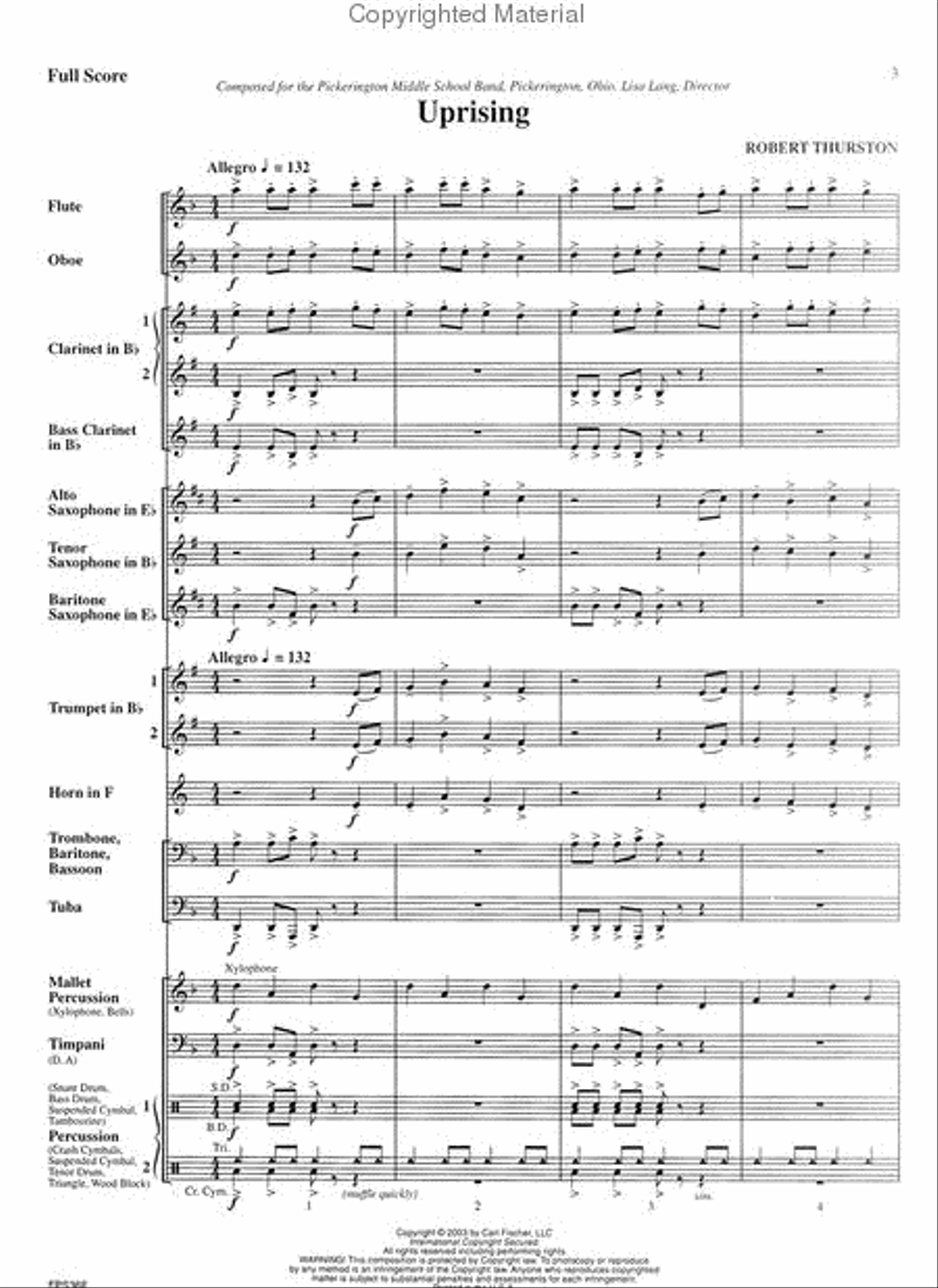 Uprising Concert Band scores gallery preview page 2