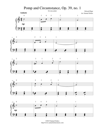 Pomp and Circumstance - for easy piano