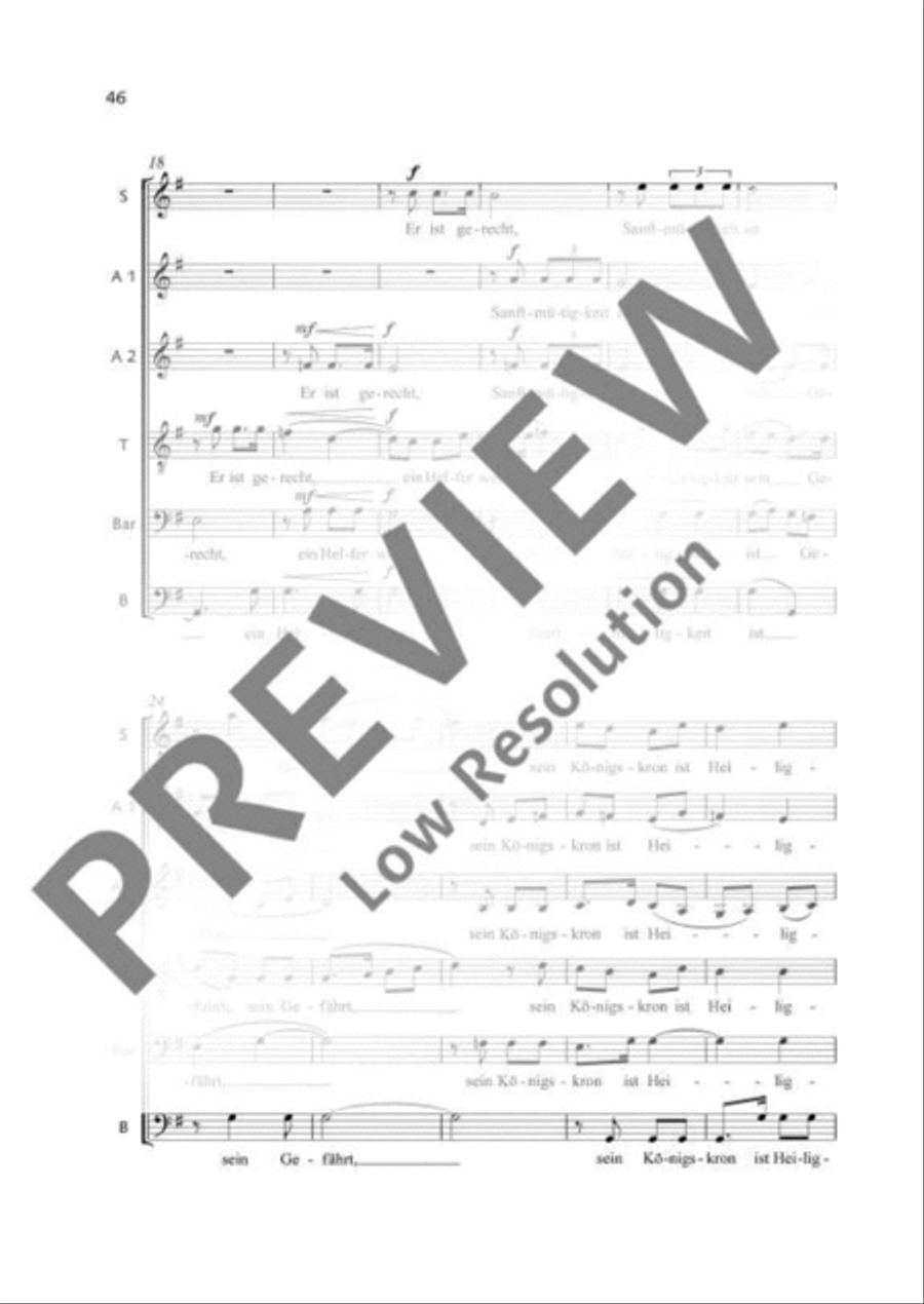 Macht hoch die Tür Mixed Choir scores gallery preview page 4