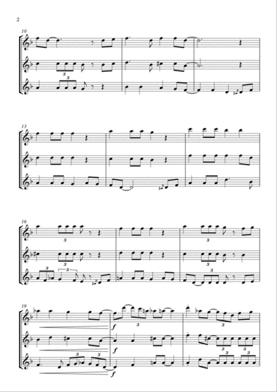 St James' Infirmary. Flute Trio Flute Trio scores gallery preview page 2