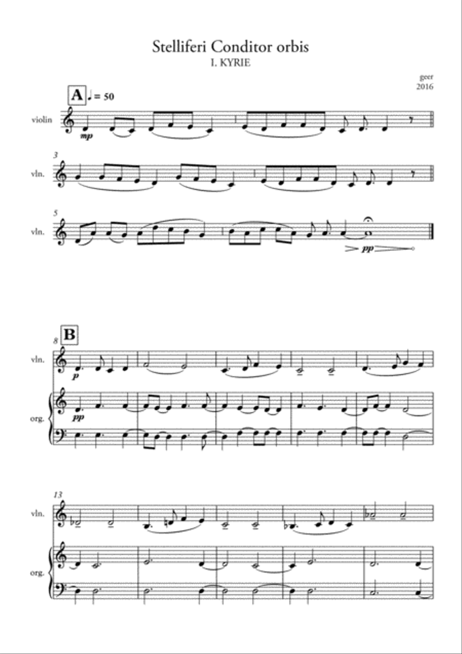 Stelliferi Conditor Orbis String Duet scores gallery preview page 4