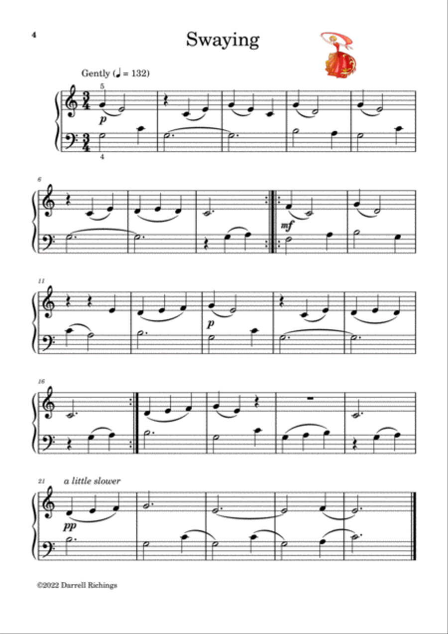 Piano Pictures For Beginners 1 Easy Piano scores gallery preview page 4