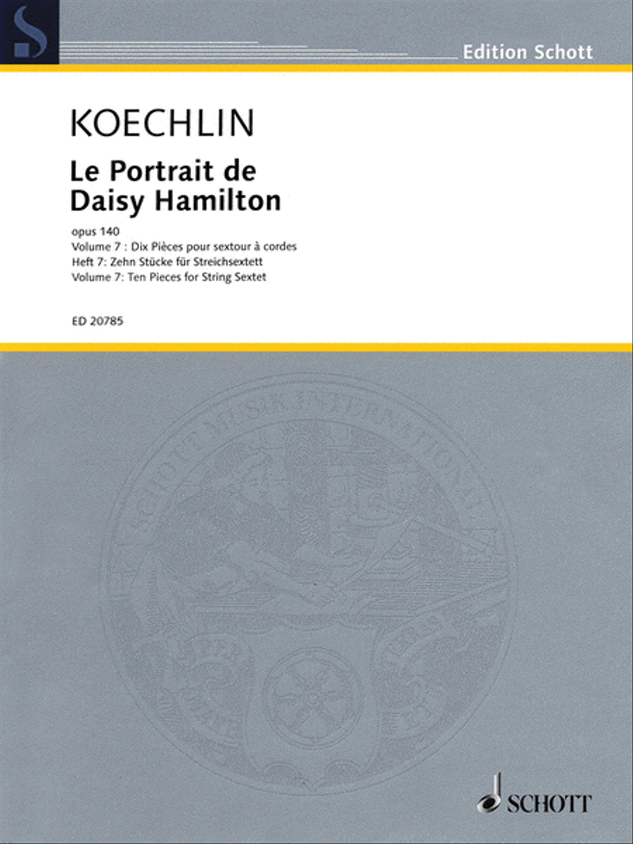 Le Portrait de Daisy Hamilton, Op. 140 Chamber Music scores gallery preview page 1