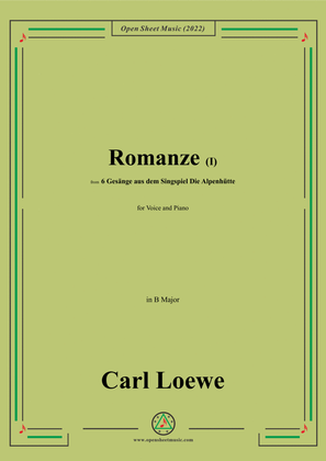 Book cover for Loewe-Romanze(I),in B Major,for Voice and Piano