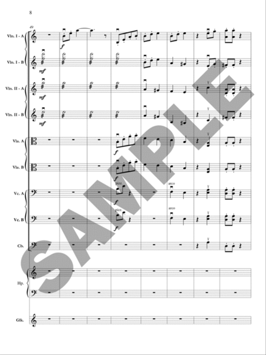 The Planets: Jupiter - Bringer of Jollity Orchestra scores gallery preview page 9