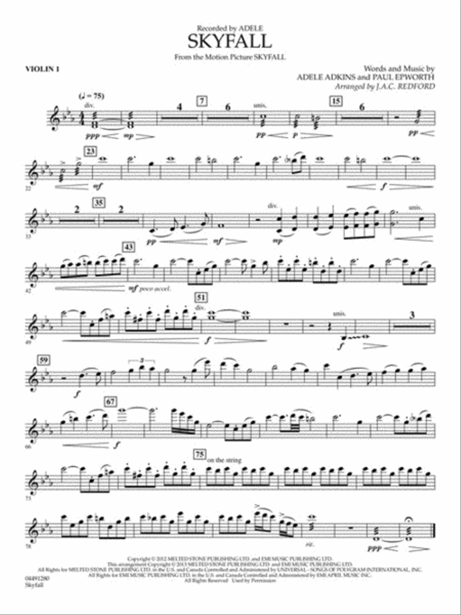 Skyfall Full Orchestra scores gallery preview page 10